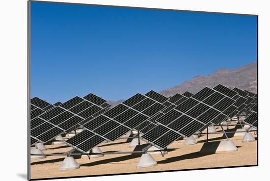 Solar Power Plant, Nevada, USA-David Nunuk-Mounted Photographic Print