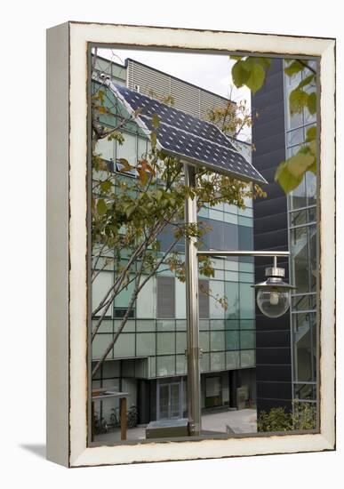 Solar-powered Street Light In Daejeon-Mark Williamson-Framed Premier Image Canvas