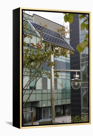 Solar-powered Street Light In Daejeon-Mark Williamson-Framed Premier Image Canvas