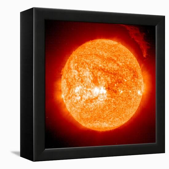 Solar Prominence, SOHO Image-null-Framed Premier Image Canvas