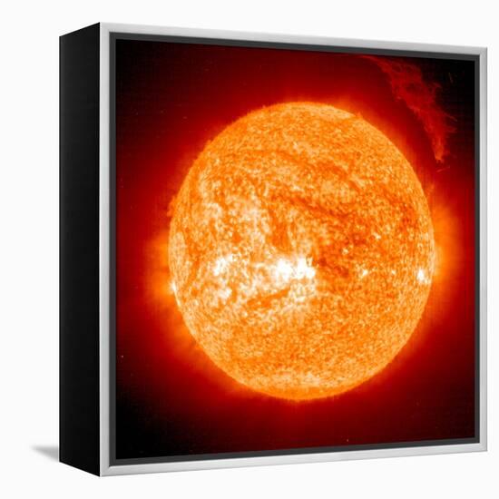 Solar Prominence, SOHO Image-null-Framed Premier Image Canvas