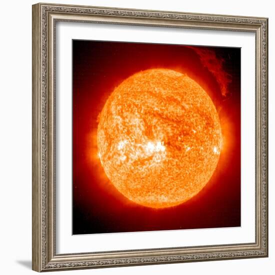 Solar Prominence, SOHO Image-null-Framed Premium Photographic Print