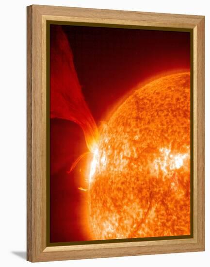 Solar Prominence-SOHO-Framed Premier Image Canvas