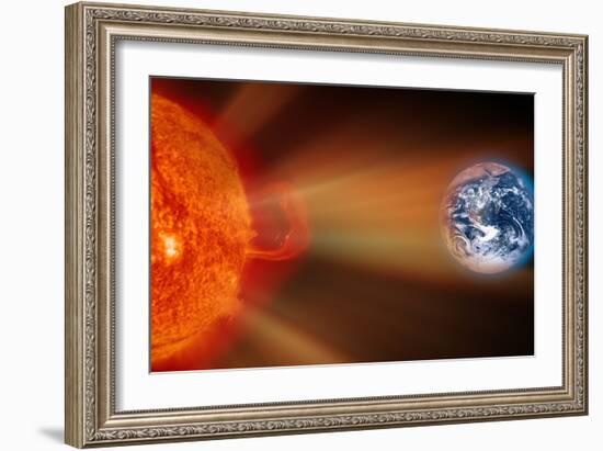 Solar Storm, Artwork-Victor De Schwanberg-Framed Photographic Print