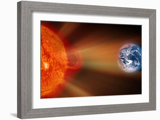 Solar Storm, Artwork-Victor De Schwanberg-Framed Photographic Print