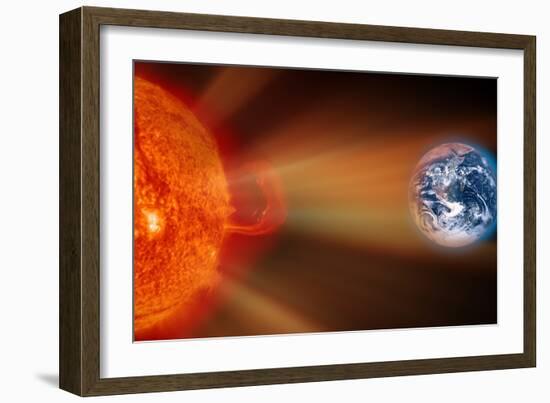 Solar Storm, Artwork-Victor De Schwanberg-Framed Photographic Print