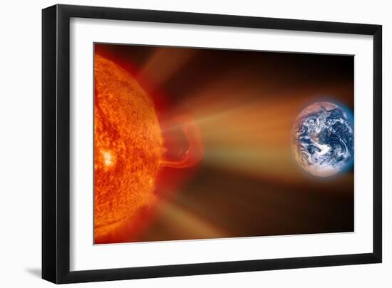 Solar Storm, Artwork-Victor De Schwanberg-Framed Photographic Print