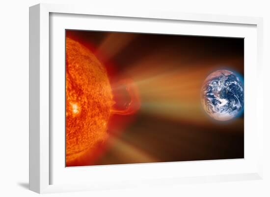 Solar Storm, Artwork-Victor De Schwanberg-Framed Photographic Print