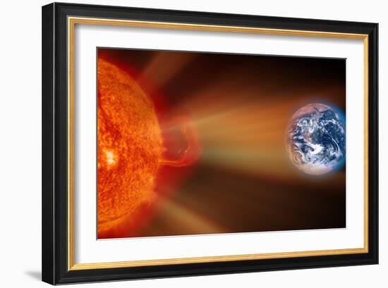 Solar Storm, Artwork-Victor De Schwanberg-Framed Photographic Print