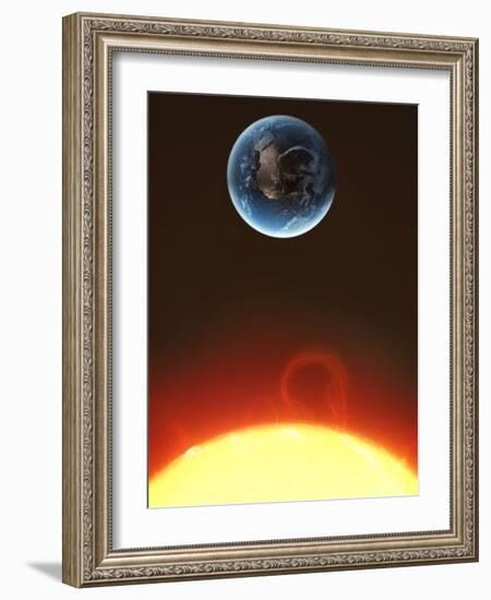 Solar Storm, Artwork-null-Framed Photographic Print