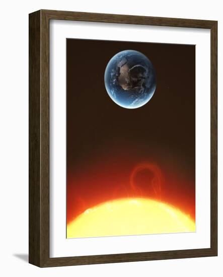 Solar Storm, Artwork-null-Framed Photographic Print