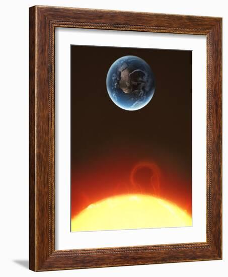 Solar Storm, Artwork-null-Framed Photographic Print