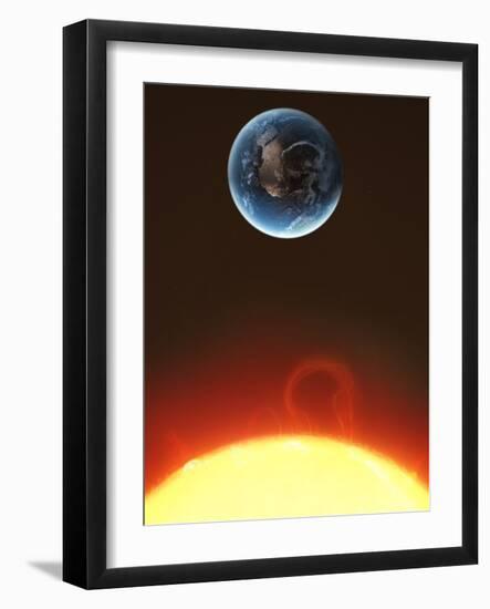 Solar Storm, Artwork-null-Framed Photographic Print