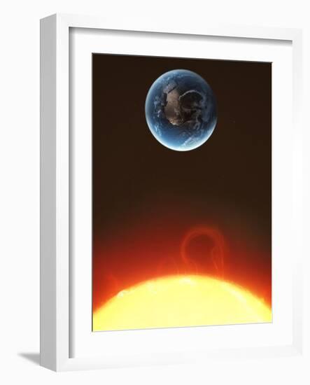 Solar Storm, Artwork-null-Framed Photographic Print