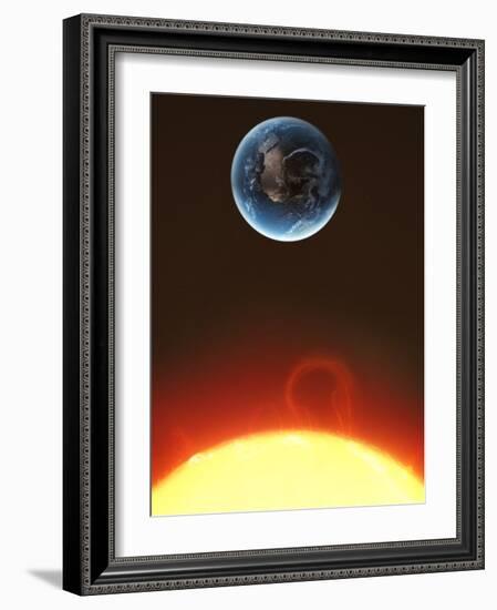 Solar Storm, Artwork-null-Framed Photographic Print