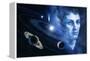 Solar System And Nicolaus Copernicus-Detlev Van Ravenswaay-Framed Premier Image Canvas