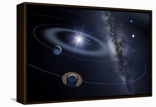 Solar System, Artwork-Detlev Van Ravenswaay-Framed Premier Image Canvas