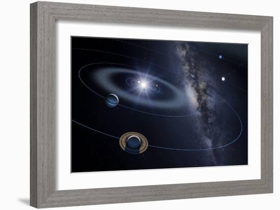 Solar System, Artwork-Detlev Van Ravenswaay-Framed Photographic Print