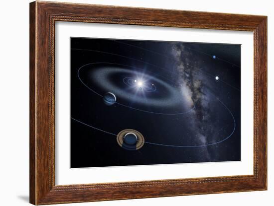 Solar System, Artwork-Detlev Van Ravenswaay-Framed Photographic Print