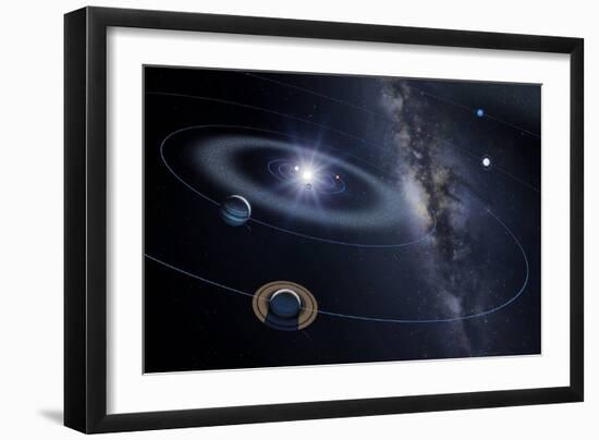 Solar System, Artwork-Detlev Van Ravenswaay-Framed Photographic Print