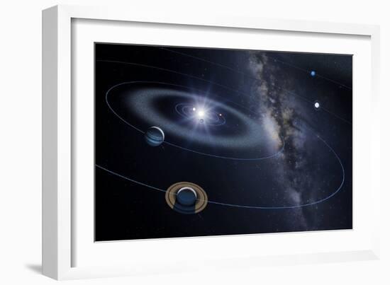 Solar System, Artwork-Detlev Van Ravenswaay-Framed Photographic Print