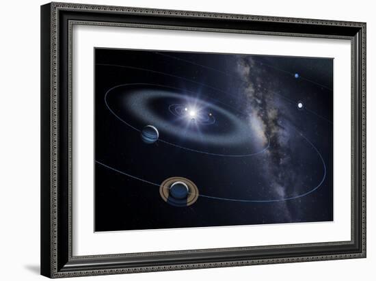 Solar System, Artwork-Detlev Van Ravenswaay-Framed Photographic Print