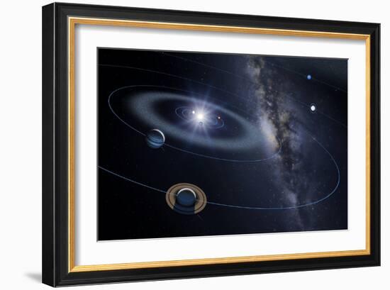 Solar System, Artwork-Detlev Van Ravenswaay-Framed Photographic Print