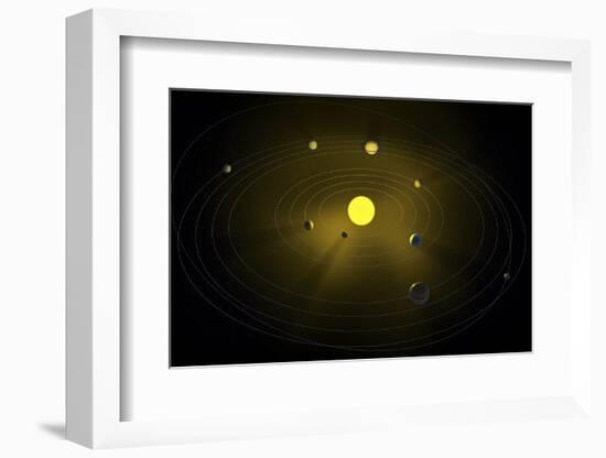 Solar System, Artwork-null-Framed Photographic Print