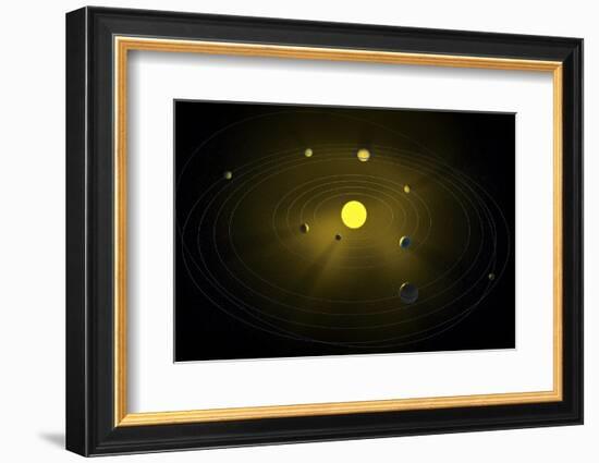 Solar System, Artwork-null-Framed Photographic Print