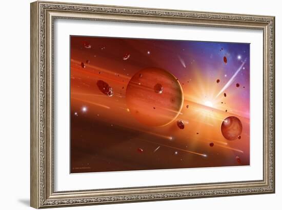 Solar System Formation-Detlev Van Ravenswaay-Framed Photographic Print