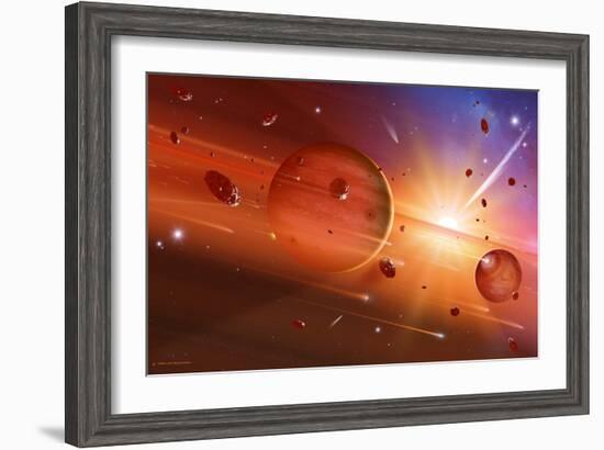 Solar System Formation-Detlev Van Ravenswaay-Framed Photographic Print