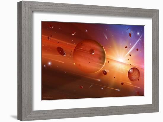 Solar System Formation-Detlev Van Ravenswaay-Framed Photographic Print