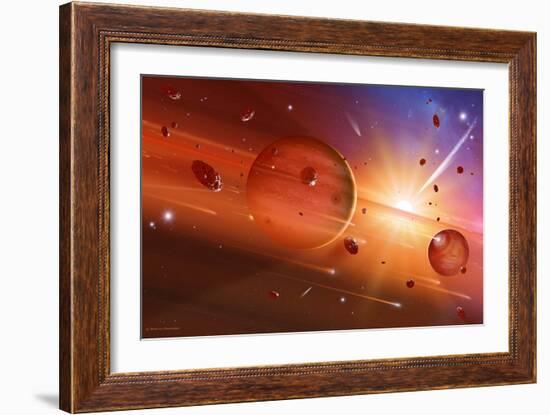 Solar System Formation-Detlev Van Ravenswaay-Framed Photographic Print