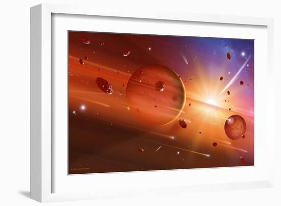 Solar System Formation-Detlev Van Ravenswaay-Framed Photographic Print