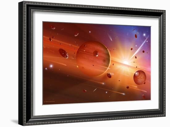 Solar System Formation-Detlev Van Ravenswaay-Framed Photographic Print