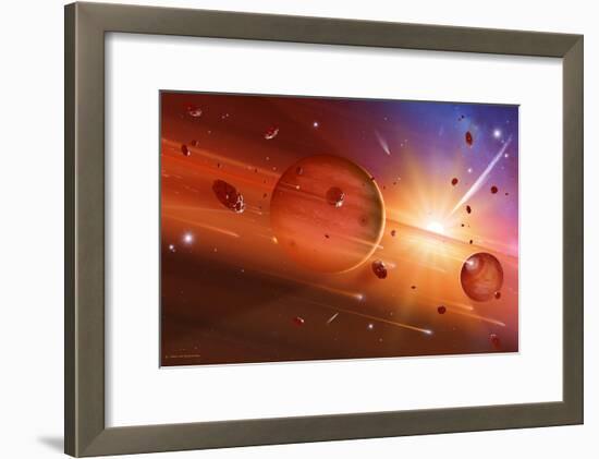 Solar System Formation-Detlev Van Ravenswaay-Framed Photographic Print