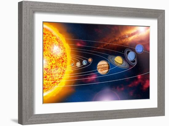 Solar System Planets-Jose Antonio-Framed Photographic Print