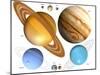 Solar System Planets-Victor Habbick-Mounted Photographic Print