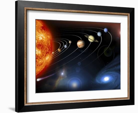 Solar System Planets-null-Framed Photographic Print