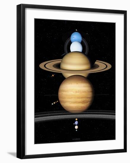 Solar System Planets-Detlev Van Ravenswaay-Framed Photographic Print