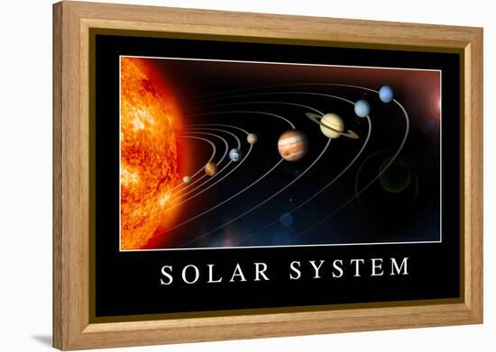 Solar System Poster-null-Framed Stretched Canvas