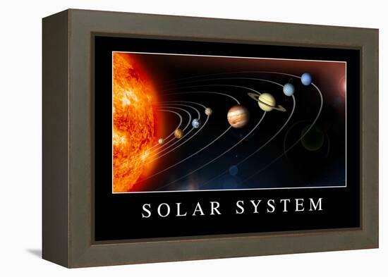 Solar System Poster-null-Framed Stretched Canvas