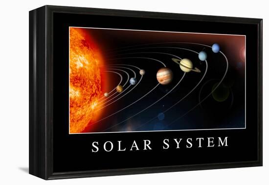 Solar System Poster-null-Framed Stretched Canvas