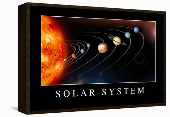 Solar System Poster-null-Framed Stretched Canvas