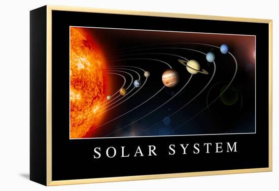 Solar System Poster-null-Framed Stretched Canvas