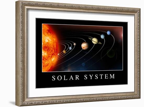 Solar System Poster-null-Framed Premium Giclee Print