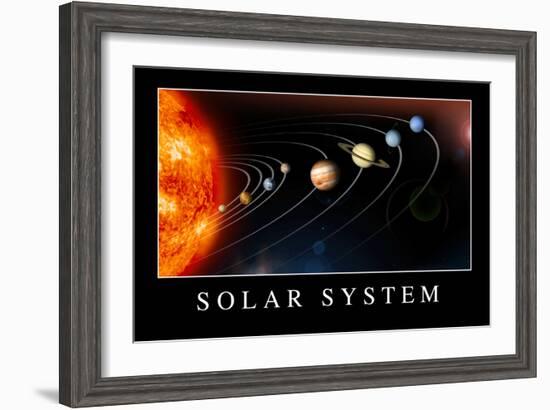 Solar System Poster-null-Framed Premium Giclee Print