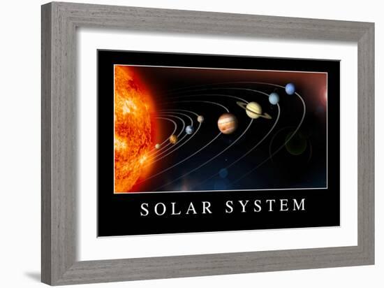 Solar System Poster-null-Framed Premium Giclee Print