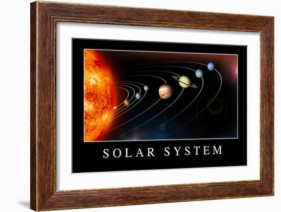 Solar System Poster-null-Framed Premium Giclee Print