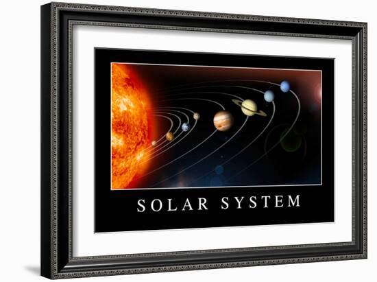 Solar System Poster-null-Framed Premium Giclee Print